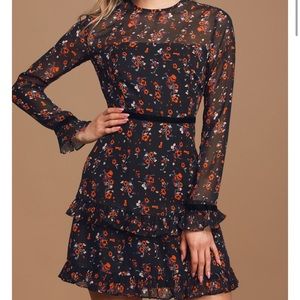 Lulus Floral to See Dress